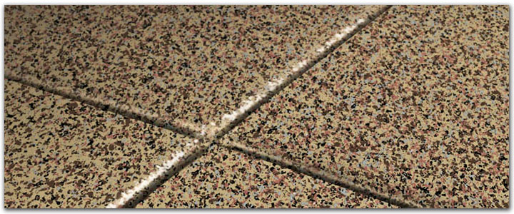 Terrazzo garage floor - Decorative Chips